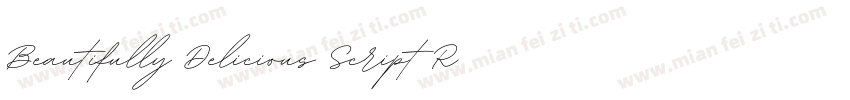 Beautifully Delicious Script Regul字体转换